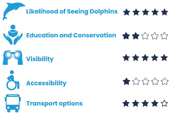 Boat-Harbour dolphin watching ratings